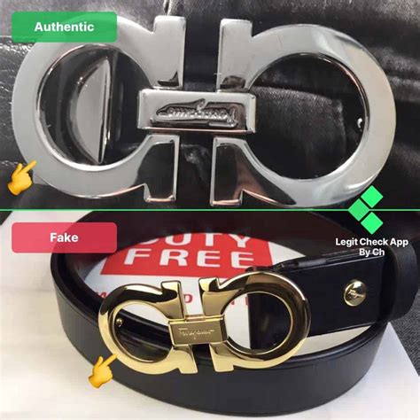 white ferragamo belt real vs fake